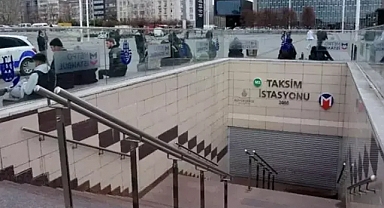 Taksim'deki metro istasyonları geçici süreyle kapatıldı