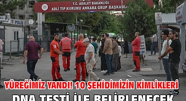 Yüreğimiz yandı! 10 şehidimizin kimlikleri DNA testi ile belirlenecek