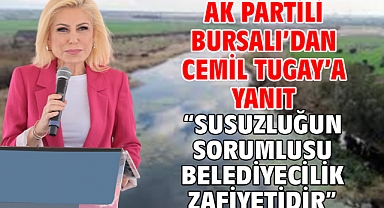 AK Partili Bursalı’dan Cemil Tugay’a Yanıt “Susuzluğun Sorumlusu Belediyecilik Zafiyetidir”