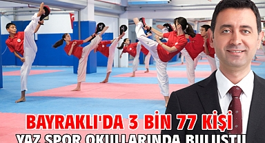 Bayraklı'da 3 bin 77 kişi yaz spor okullarında buluştu