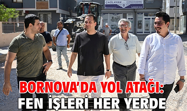 Bornova’da yol atağı: Fen İşleri her yerde