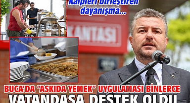 Buca’da “Askıda Yemek” uygulaması binlerce vatandaşa destek oldu