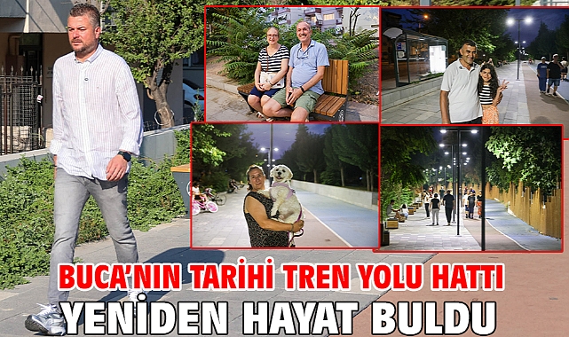 Buca’nın tarihi tren yolu hattı yeniden hayat buldu