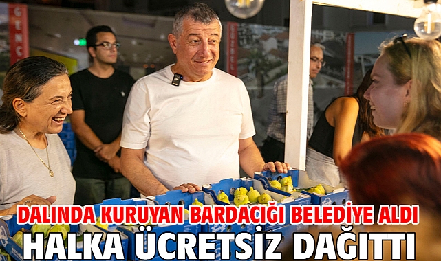 Dalında Kuruyan Bardacığı Belediye Aldı Halka Ücretsiz Dağıttı