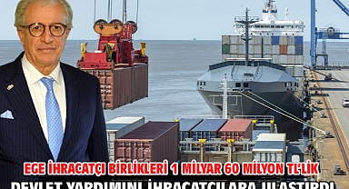 Ege İhracatçı Birlikleri 1 milyar 60 milyon TL’lik devlet yardımını ihracatçılara ulaştırdı