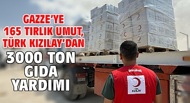 Gazze'ye 165 Tırlık Umut, Türk Kızılay'dan 3000 Ton Gıda Yardımı