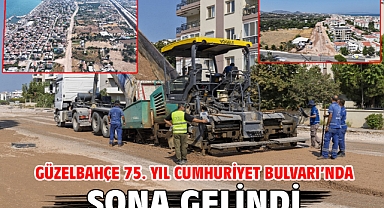 Güzelbahçe 75. Yıl Cumhuriyet Bulvarı’nda sona gelindi