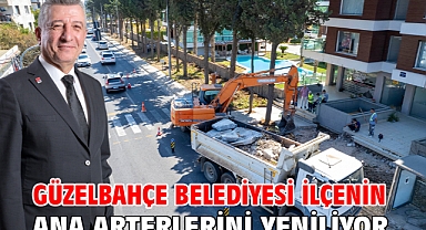 Güzelbahçe Belediyesi İlçenin Ana Arterlerini Yeniliyor