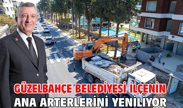 Güzelbahçe Belediyesi İlçenin Ana Arterlerini Yeniliyor