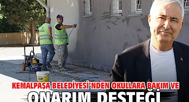 Kemalpaşa Belediyesi’nden Okullara Bakım Ve Onarım Desteği