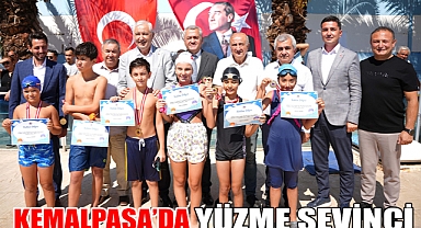 Kemalpaşa’da Yüzme Sevinci