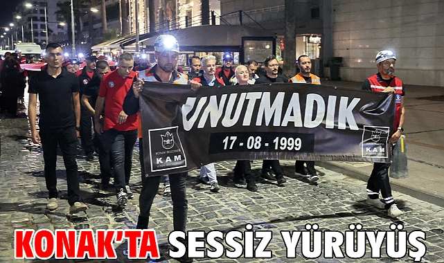 Konak’ta sessiz yürüyüş