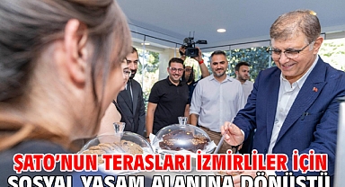 Şato’nun terasları İzmirliler için sosyal yaşam alanına dönüştü