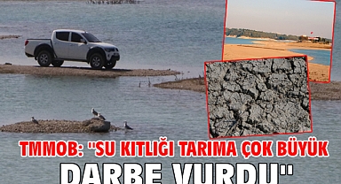 TMMOB: ''Su kıtlığı tarıma çok büyük darbe vurdu''