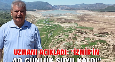 Uzmanı açıkladı: ''İzmir'in 40 günlük suyu kaldı''