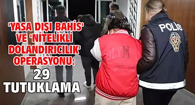  'Yasa dışı bahis' ve 'Nitelikli dolandırıcılık' operasyonu: 29 tutuklama