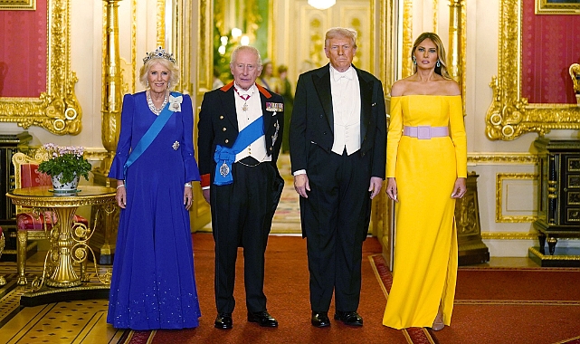 ABD Başkanı Donald Trump ile İngiltere Kralı Charles bir araya geldi