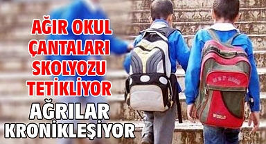 Ağır okul çantaları skolyozu tetikliyor; ağrılar kronikleşiyor