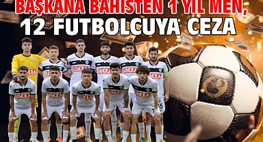 Başkana bahisten 1 yıl men, 12 futbolcuya ceza