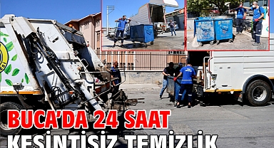 Buca’da 24 saat kesintisiz temizlik