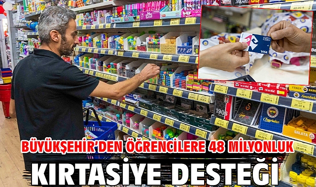 Büyükşehir’den öğrencilere 48 milyonluk kırtasiye desteği