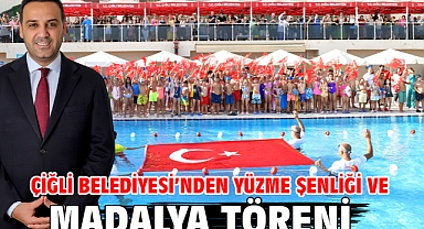 Çiğli Belediyesi’nden yüzme şenliği ve madalya töreni