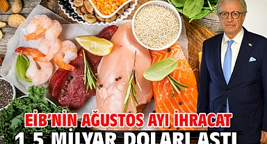 EİB’nin ağustos ayı ihracat 1,5 milyar doları aştı