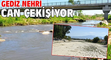 Gediz Nehri can çekişiyor