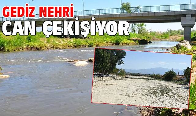 Gediz Nehri can çekişiyor