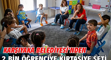 Karşıyaka Belediyesi’nden 2 bin öğrenciye kırtasiye seti