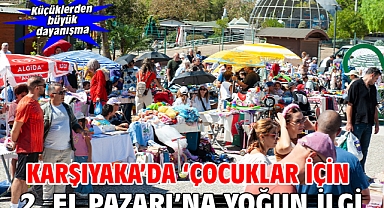 Karşıyaka’da ‘Çocuklar için 2. El Pazarı’na yoğun ilgi