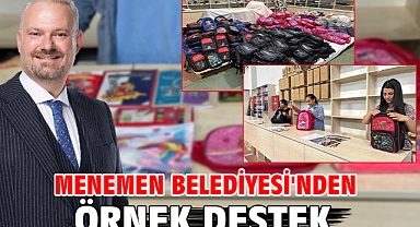 Menemen Belediyesi'nden örnek destek