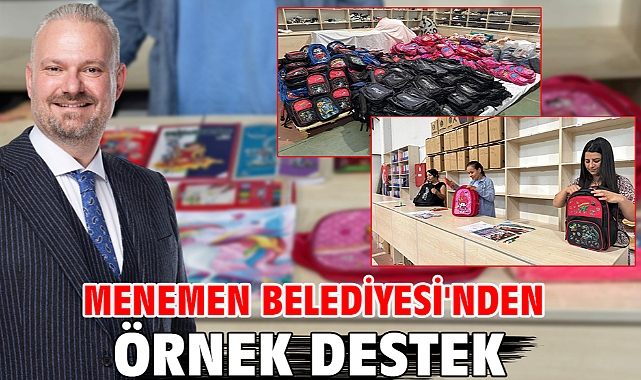 Menemen Belediyesi'nden örnek destek