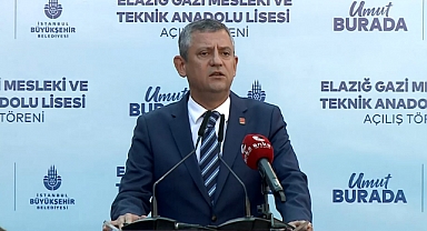Özgür Özel, Elazığ’da İBB’nin yaptırdığı okulun açılışına katıldı 