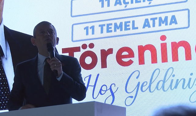 Özgür Özel, Sancaktepe'de 11 Açılış, 11 Temel Atma Töreni'ne katıldı