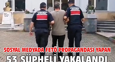 Sosyal medyada FETÖ propagandası yapan 53 şüpheli yakalandı
