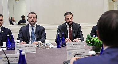 Suriye Cumhurbaşkanı Şara, ABD Dışişleri Bakanı Rubio ile görüştü
