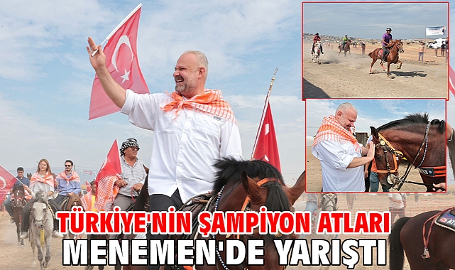 Türkiye'nin şampiyon atları Menemen'de yarıştı