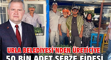 Urla Belediyesi’nden üreticiye 50 bin adet sebze fidesi