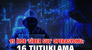 15 ilde 'siber suç' operasyonu: 16 tutuklama