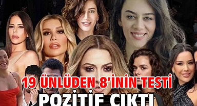 19 ünlüden 8’inin testi pozitif çıktı!