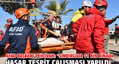 AFAD Başkanı Pehlivan: ''Sındırgı'da 11 bin binada hasar tespit çalışması yapıldı''