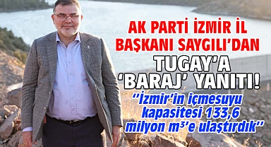 AK Parti İzmir İl Başkanı Saygılı’dan Tugay’a ‘baraj’ yanıtı!
