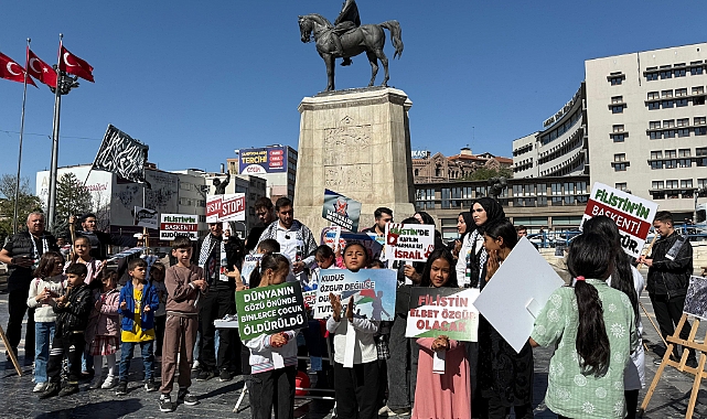 Ankara'da 'Gazze' için basın açıklaması