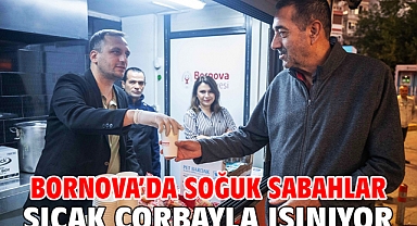 Bornova’da soğuk sabahlar sıcak çorbayla ısınıyor