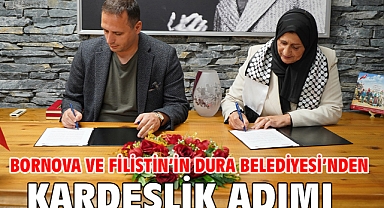 Bornova ve Filistin'in Dura Belediyesi'nden kardeşlik adımı