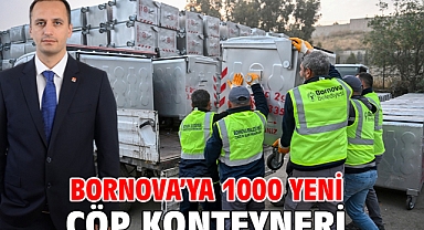 Bornova'ya 1000 yeni çöp konteyneri