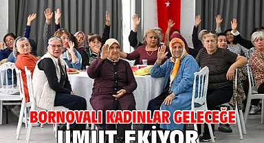 Bornovalı kadınlar geleceğe umut ekiyor 