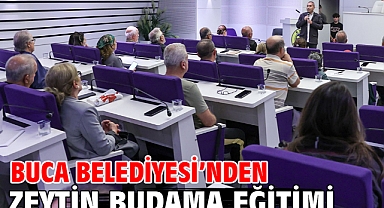 Buca Belediyesi’nden zeytin budama eğitimi
