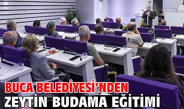 Buca Belediyesi’nden zeytin budama eğitimi